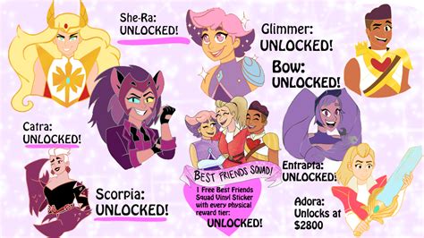 Track She Ra And Friends Large Enamel Pin Projects Kickstarter Campaign