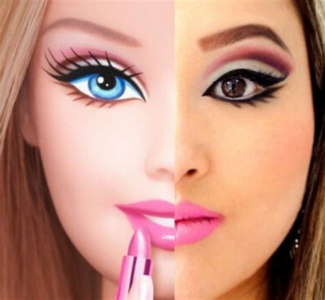 Barbie Inspired Makeup Look Barbie Makeup Doll Makeup Makeup