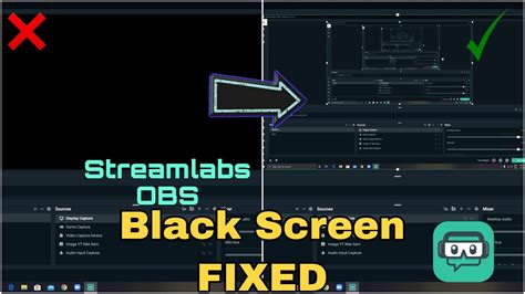 How To Fix Streamlabs Obs Black Screen Display Capture Youtube