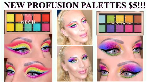 Profusion Walmart Haul Neon And Spectrum Palettes Review Tutorialswatches Youtube