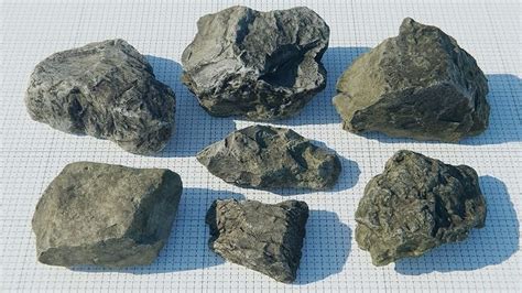 Rock Pack Vol 2 Photoscanned Rocks 7 Total Free Vr Ar Low Poly 3d
