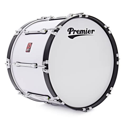Premier Marching Parade 20 X 14 Bass Drum White At Gear4music