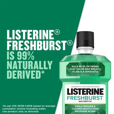 freshburst® antiseptic mouthwash for bad breath listerine®