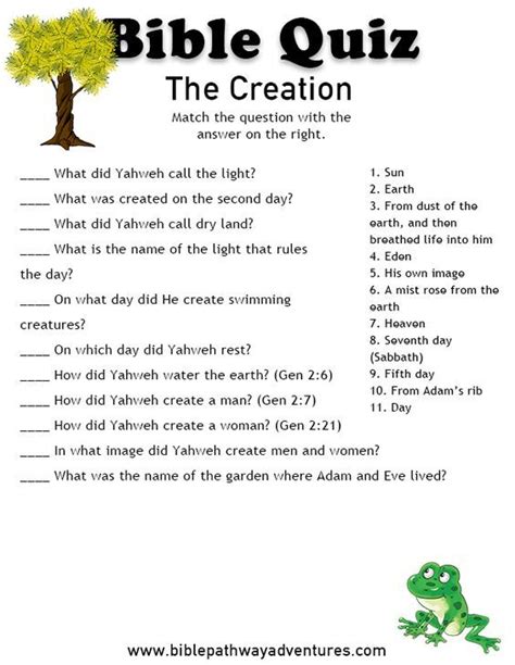 Free Printable Bible Study Lessons With Questions And Answer