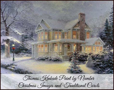 Thomas Kinkade Paint By Number Christmas And Carols