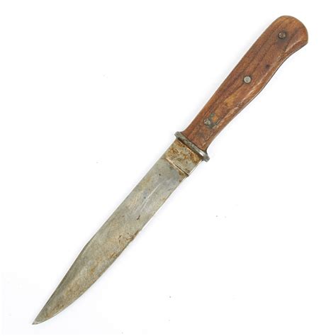 Original German Wwii Fighting Trench Knife With Boot Scabbard