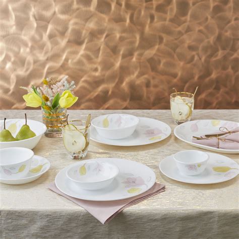 Buy Corelle Livingware Plus Elegance Multicolour Floral Round Glass