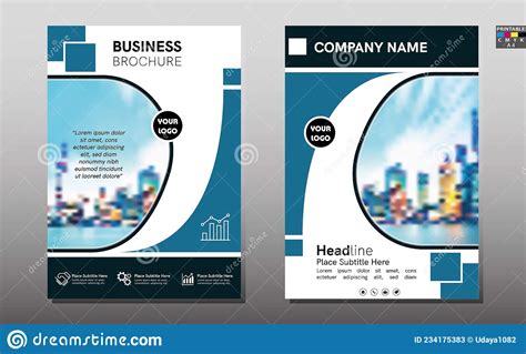 Business Or Company Profile Modern Flyer Illustrator Template In A4