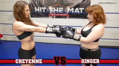 Boxing Ginger Vs Cheyenne Part 1 Hdwmv Hit The Mat Boxing And