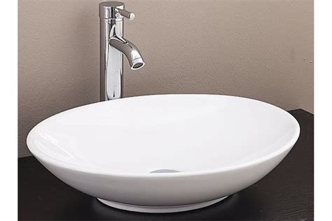 Designer Above Counter Large Oval Bathroom Vanity Ceramic Basin Sink