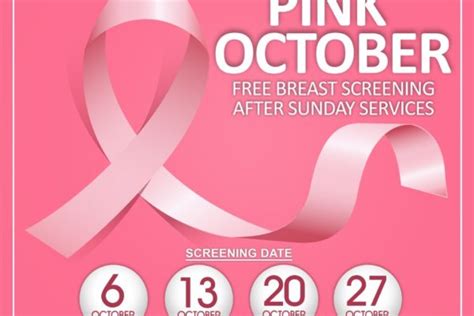 Pink October Breast Cancer Awareness Month Icgc Holy Ghost Temple