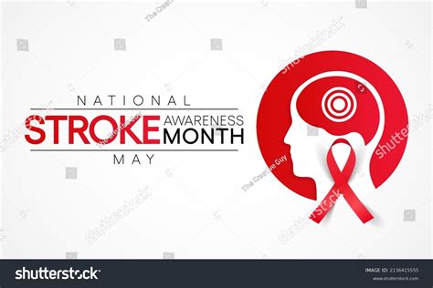 National Stroke Awareness Month Observed Every Stock Vector Royalty