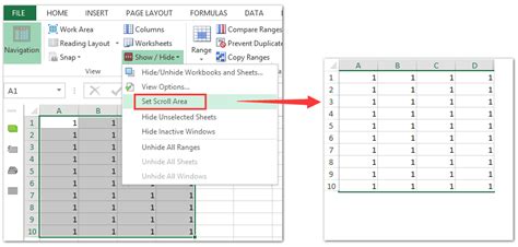 3 methods to limit the number of rows and columns in excel