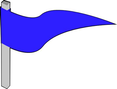 Blue Flag Clip Art At Vector Clip Art Online Royalty Free