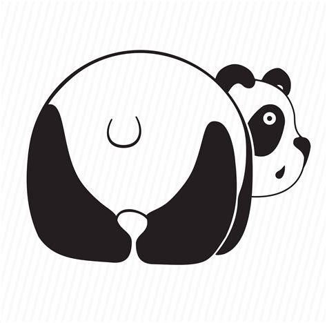 Panda Bear Silhouette At Getdrawings Free Download