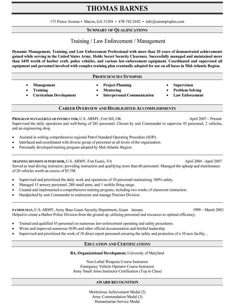 Military Style Resume Templates Resume Samples