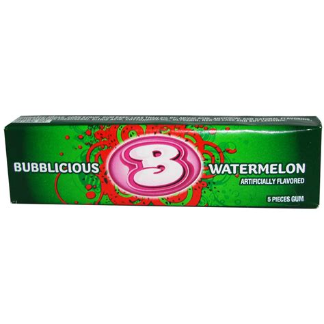 Bubblicious Watermelon Bubble Gum 5 Pieces Us Shop Berlin
