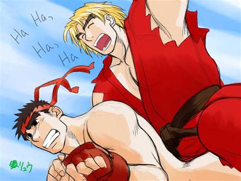 Rule 34 Capcom Color Human Interracial Ken Masters Male Male Only Multiple Males Ryu Street