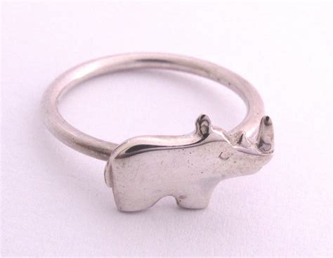 Sterling Silver Rhino Stack Ring Goldfish Jewellery Design Studio