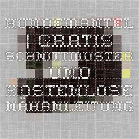 Freebook hundehoodie handmade kultur dann haben wir hier ein paar interesannte links, wo es kostenlose schnittmuster. Chihuahuapullover Schnittmuster Nähen / Näh dir deinen ...