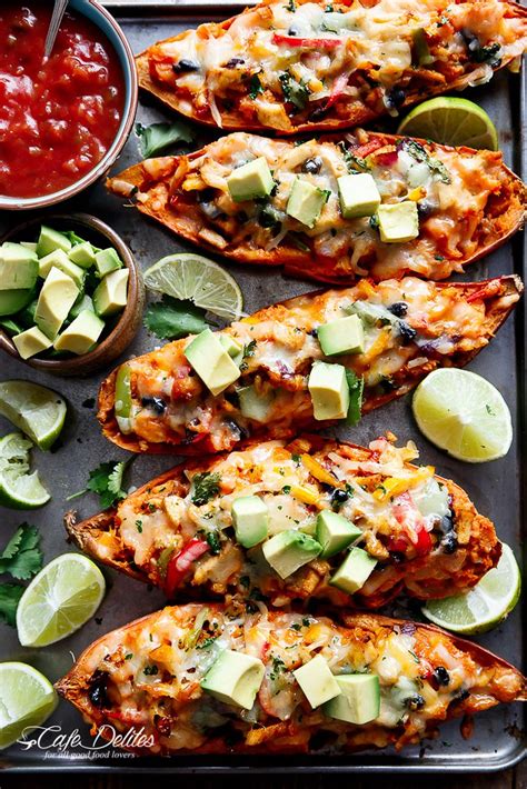 Twice Baked Chicken Fajita Sweet Potatoes Via Wordpress If Flickr