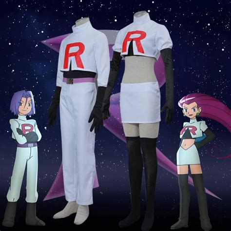 Team Rocket Jessie Musashi James Kojirou Cosplay Costume Full Set Game