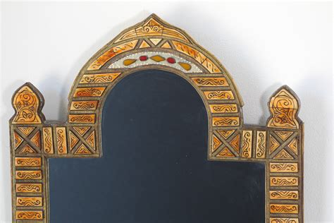 Large Moroccan Arched Moorish Mirror Inlaid For Sale At 1stdibs