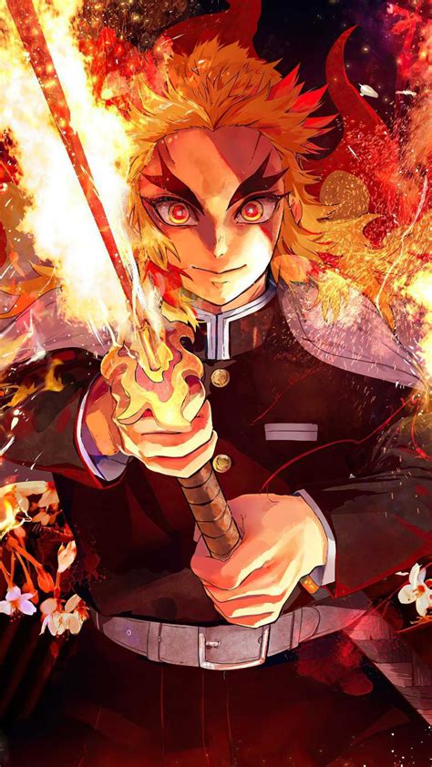 Rengoku Demon Slayer Matching Wallpaper Download Mobcup