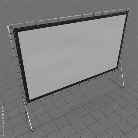 Large Projector Screen Stock 3d Asset Adobe Stock