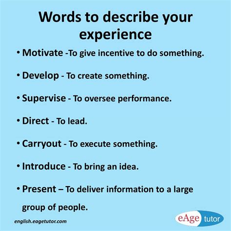 Highlight Your Professional Experience With These Words