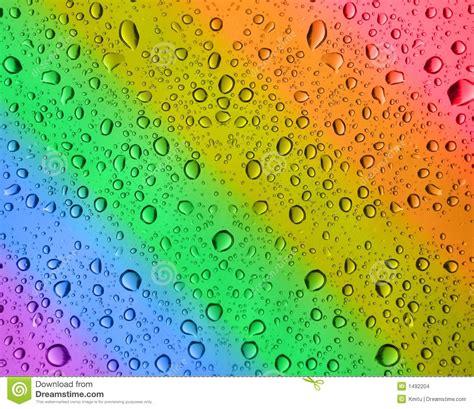 Rainbow Water Drop Splash Stock Photography 3536018