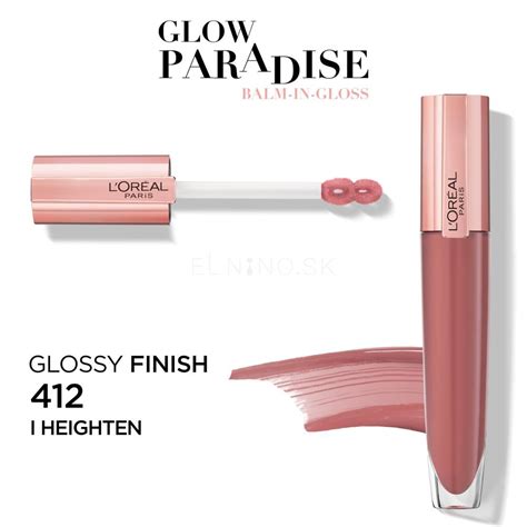 L Oréal Paris Glow Paradise Balm In Gloss Lesk na pery pre ženy ml Odtieň I Heighten