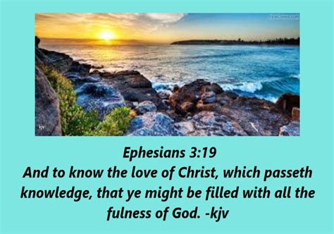 Ephesians 319 Kjv Daily Devotional Daily Bible Verse Ephesians