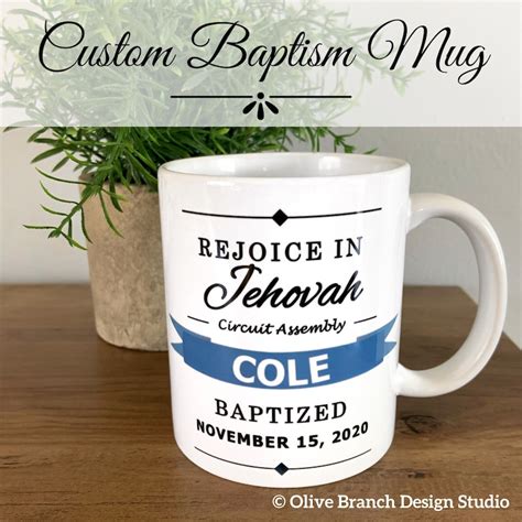 Jw Baptism Mug Etsy Canada