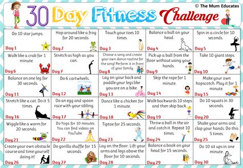 30 Day Workout Challenge