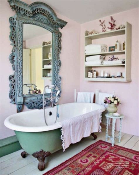 Out of every room in your home, the bathroom — regardless of its size — is the one place that can benefit from simple decor upgrades. 36 Bright Bohemian Bathroom Design Ideas - DigsDigs