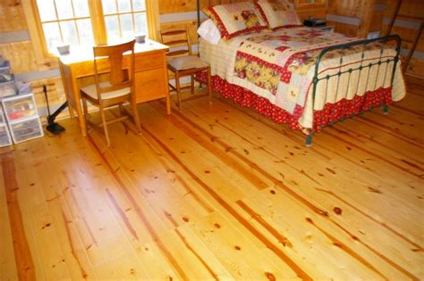 Ash And Pine Floors In A Log Cabin Ozark Hardwood Flooring