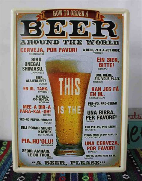 Dp B015wm6ptu Beer Nostalgic Funny Vintage Tin Sign Metal Wall Décor Hanging Frame