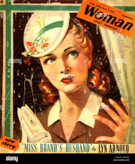 1940s Uk Woman Magazine Advert Stock Photo Alamy