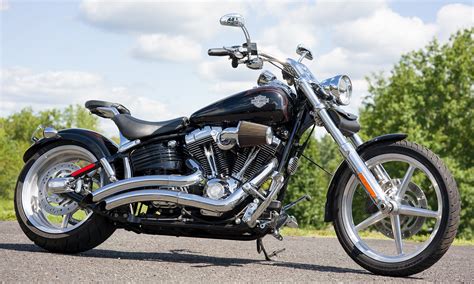 Once the bike is rolling—at any speed that qualifies as motorcycling—the rocker friggin' rocks. 2008 Harley-Davidson® FXCWC Softail® Rocker™ C (Black With ...