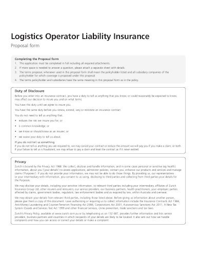 12 Logistics Business Proposal Templates In Pdf