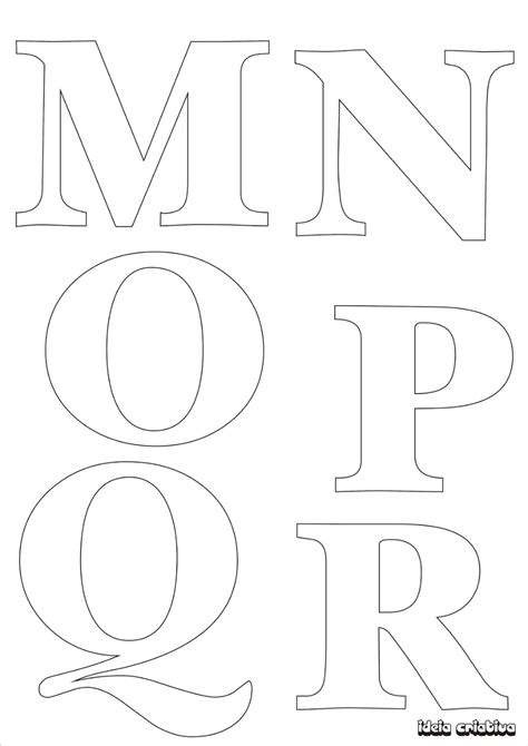 Molde De Letras Para Imprimir Alfabeto Completo Fonte Vazada Paper