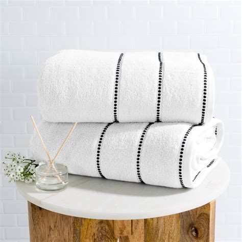 Luxurious Huge 34 X 68 In Cotton Towel Set 2 Piece Bath Sheet Set Made