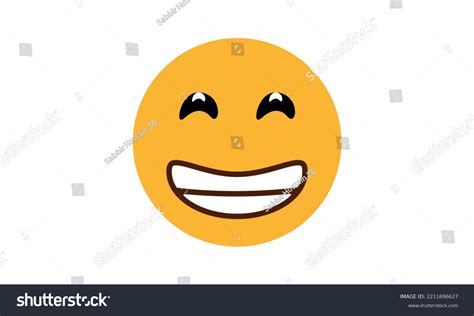 Beaming Face Smiling Eyes Emoji Vector Stock Vector Royalty Free