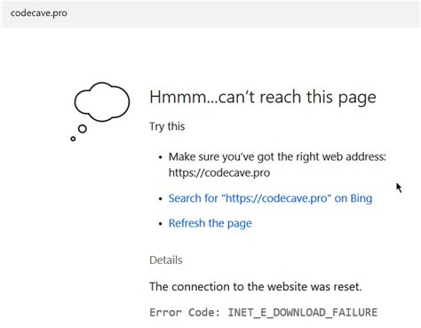 Fixing Error Code Inet E Download Failure In Edge And Ie Windows Bulletin Tutorials
