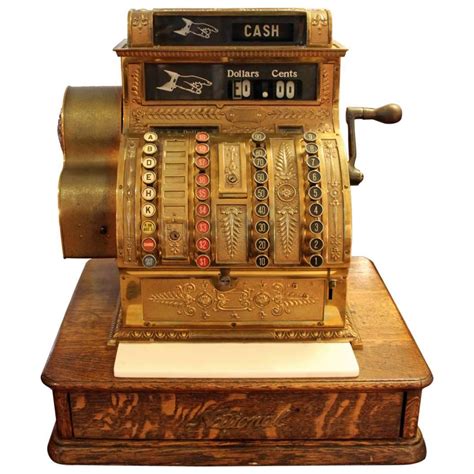 Antique Brass Cash Register By National Cash Register Company 1910