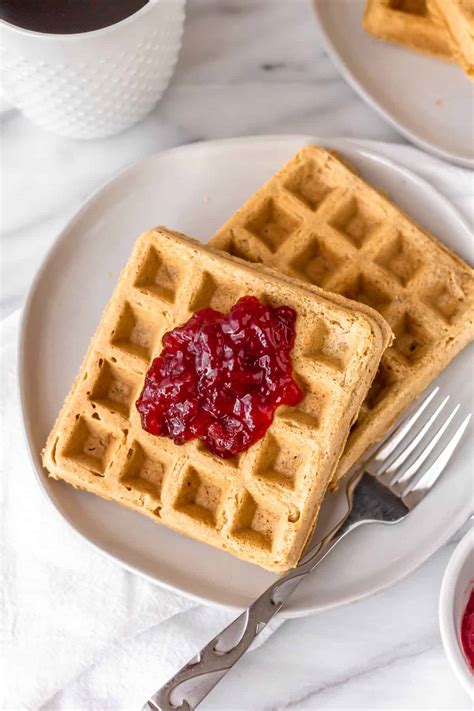gluten free peanut butter and jelly waffles delicious little bites