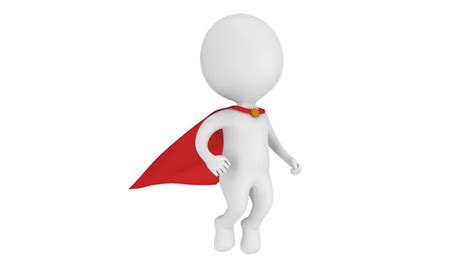 Brave Superhero With Red Cloak Fly Above Available In Fullhd And Hd