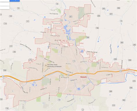 Newark Ohio Map