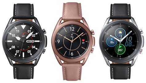 The bigger version is available with a stainless steel or titanium case, a super amoled display, and 8gb storage. Samsung Galaxy Watch 3 Smartwatch - Nach Welt
